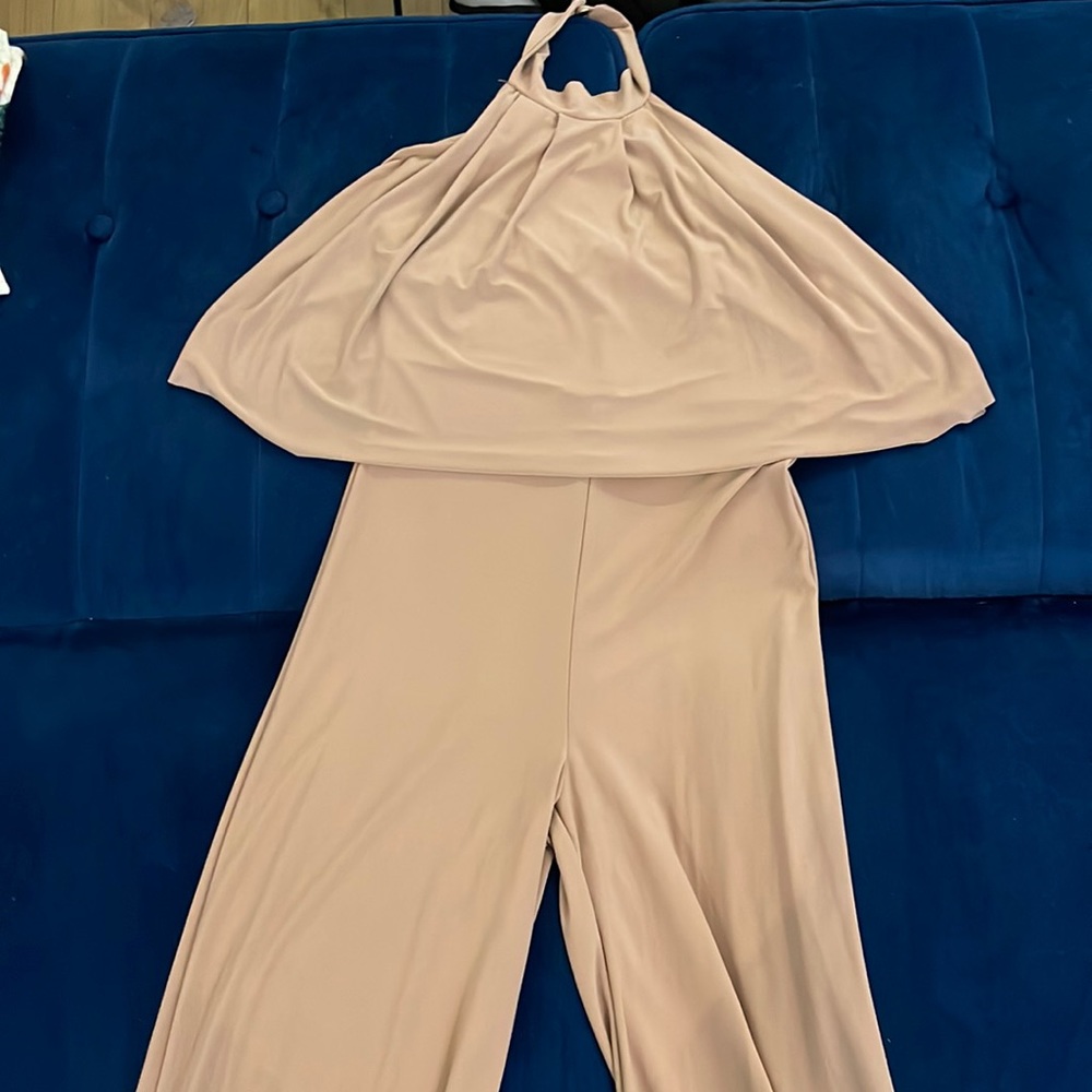 Tan jumpsuit